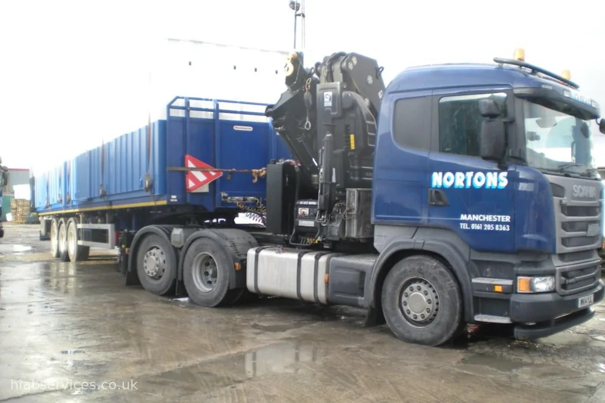 HIAB 622 articulated crane lorry hire UK