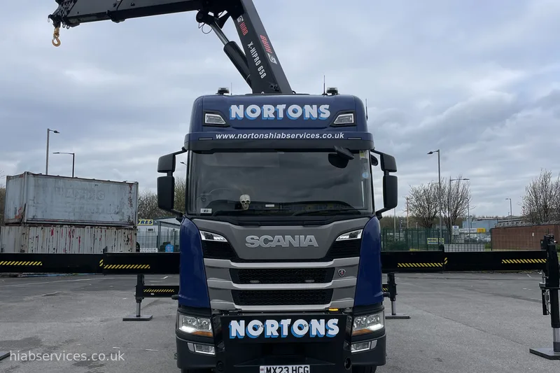 HIAB 658 articulated crane lorry UK