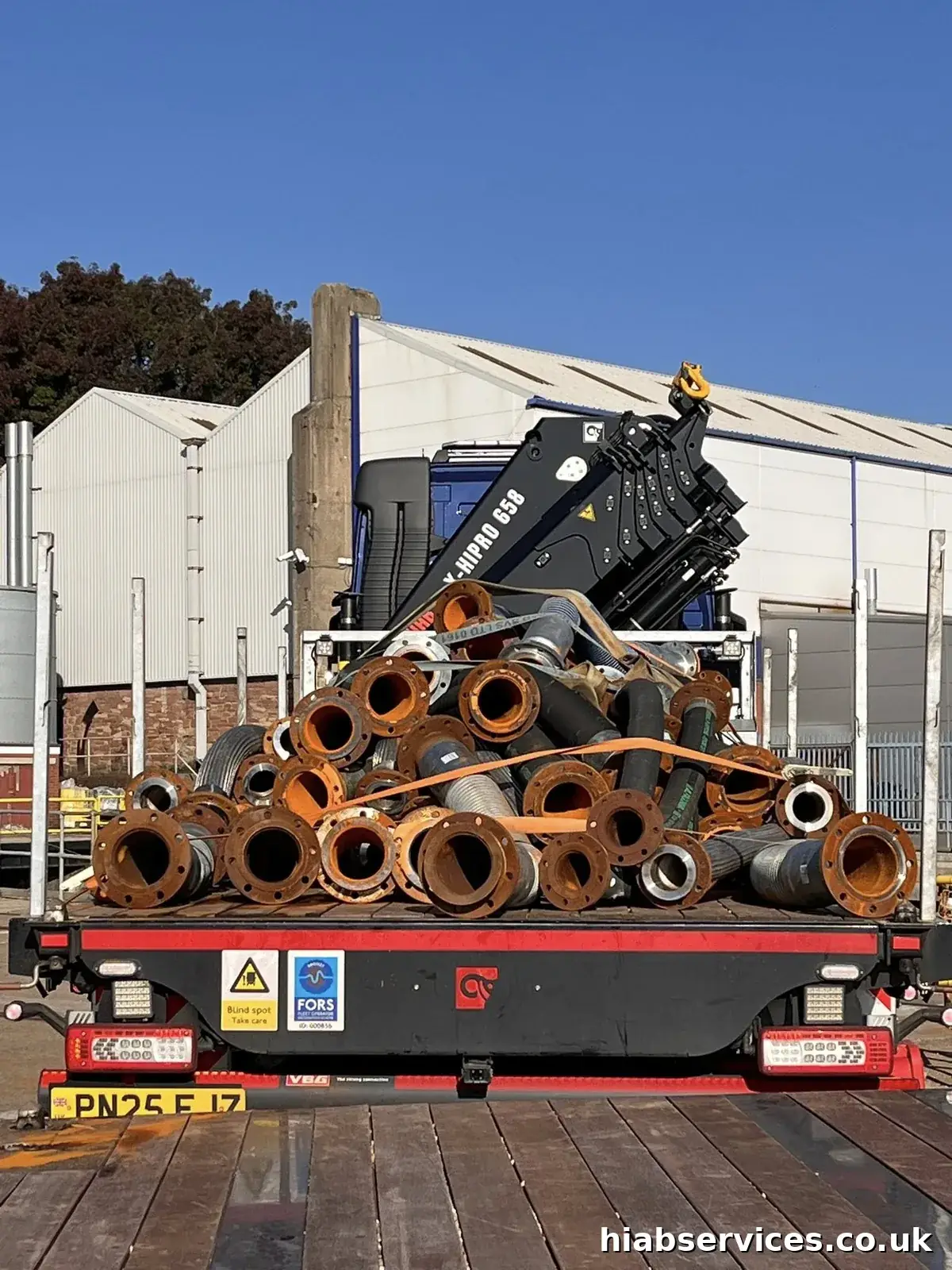 HIAB hire Warrington Cheshire container transport