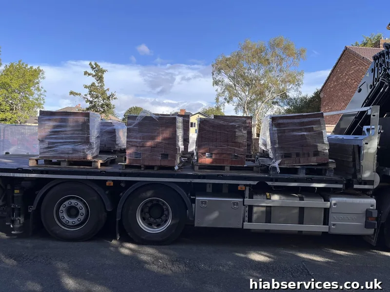 Container delivery run at UK port