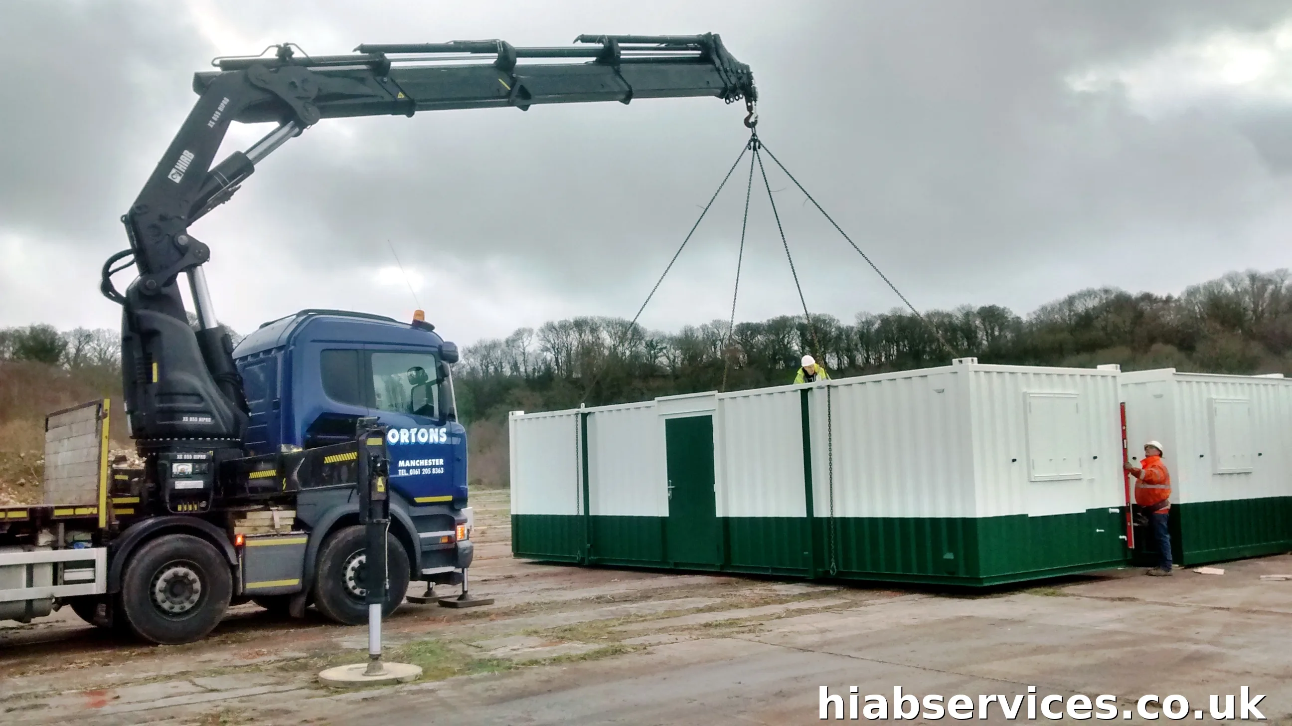 HIAB crane hire — precision lifts across the UK