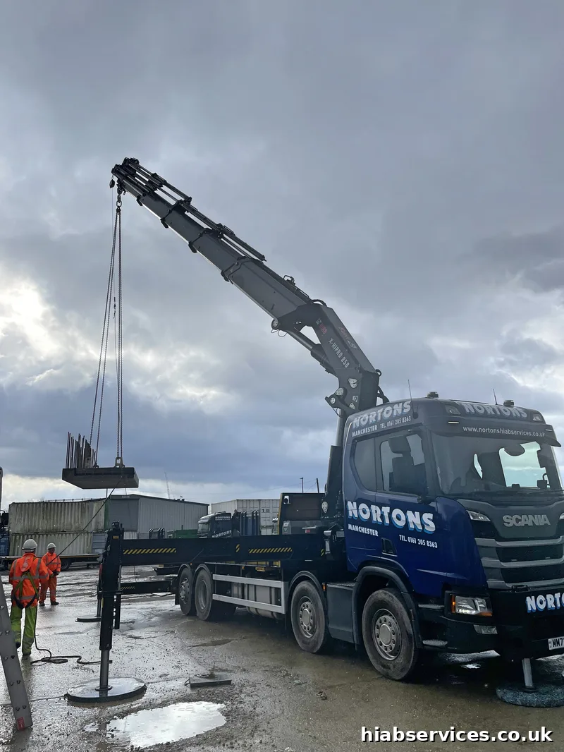 HIAB crane lift service UK