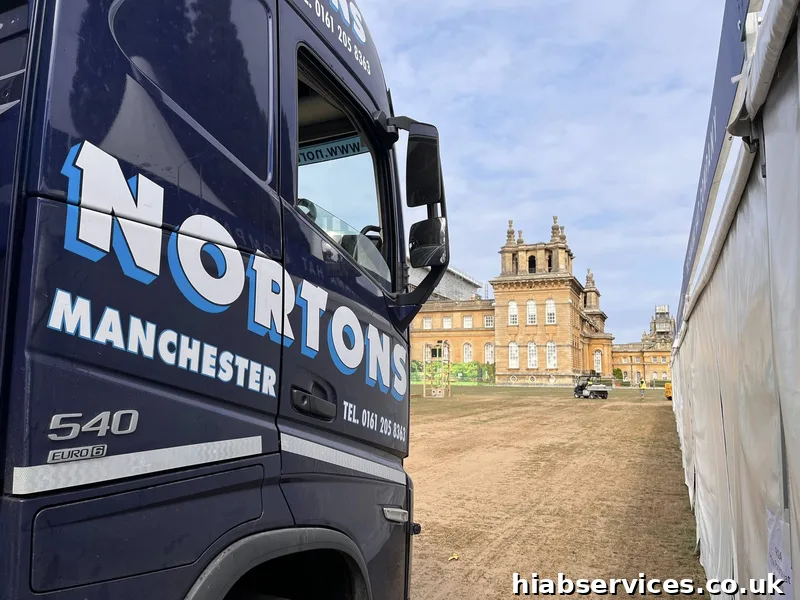 HIAB delivery at Blenheim Palace