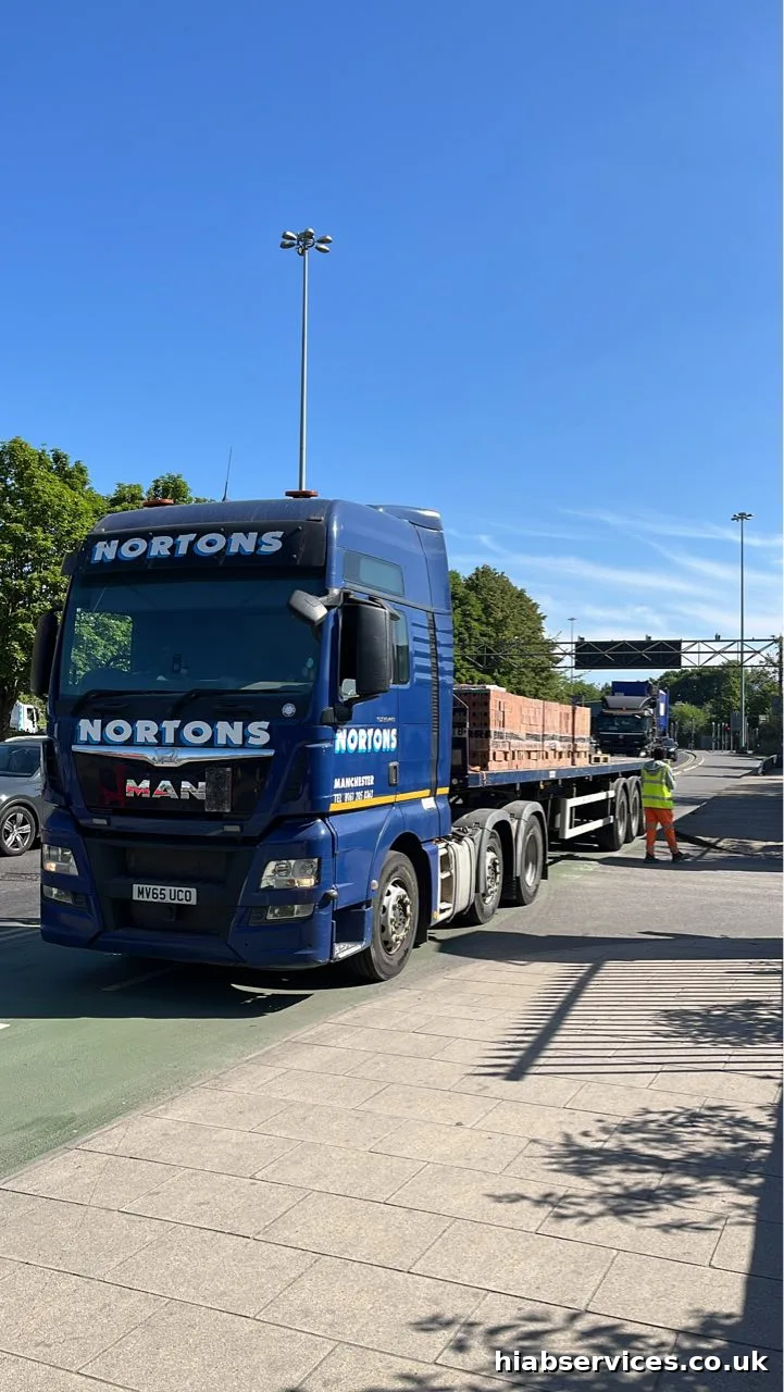 HIAB construction material delivery UK