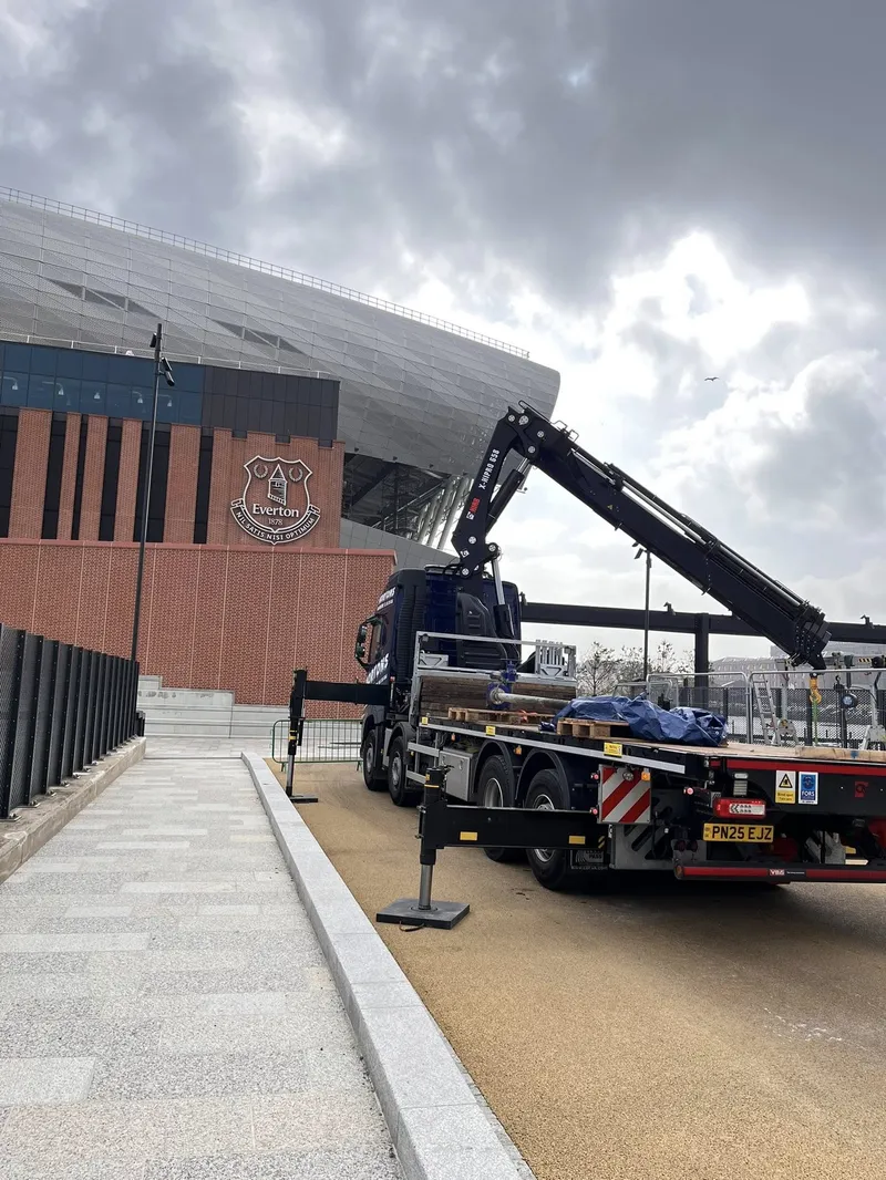 Delivery at Everton FC
