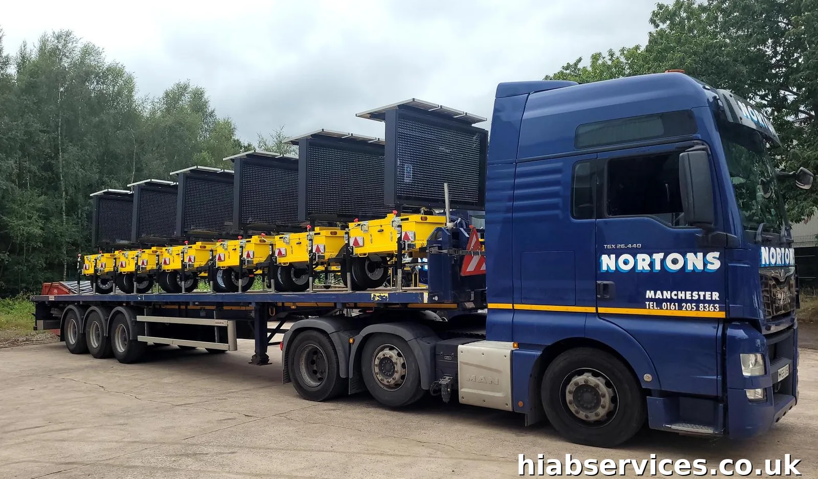 Moving Heavy Machinery with a HIAB Crane Truck