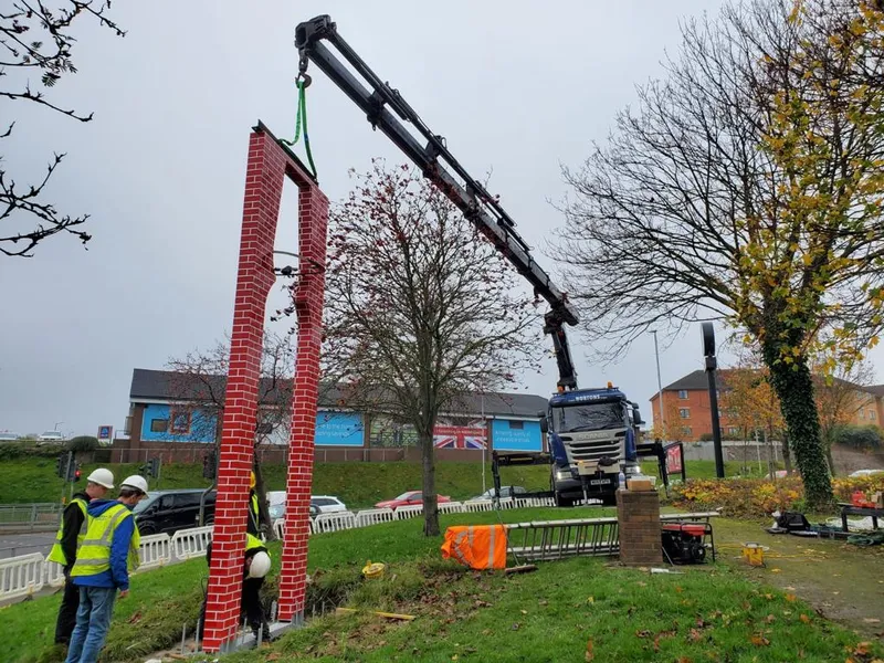 HIAB signage installation Barnsley
