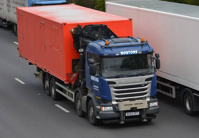On site on M1 motorway UK