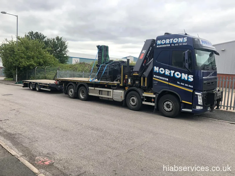 HIAB flatbed transport serving Scotland