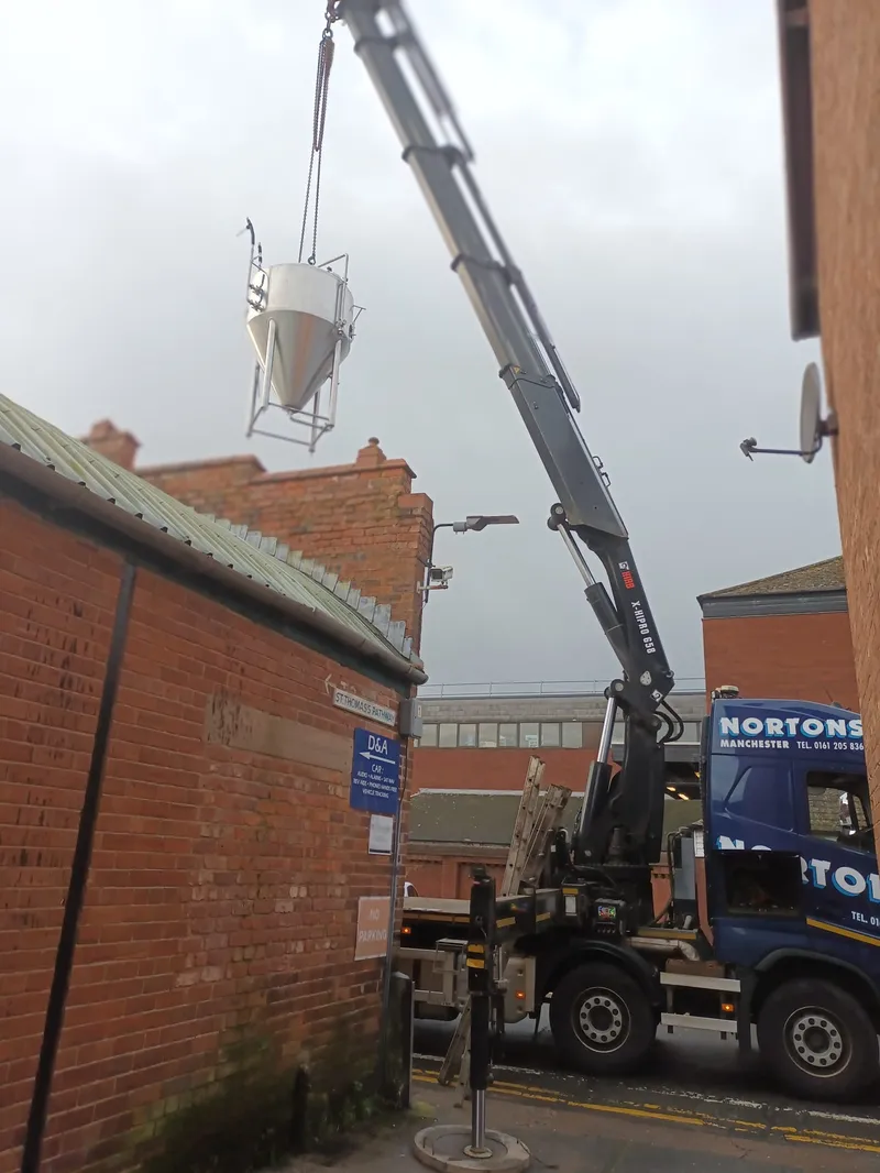 HIAB XS 700 heavy crane truck transport UK